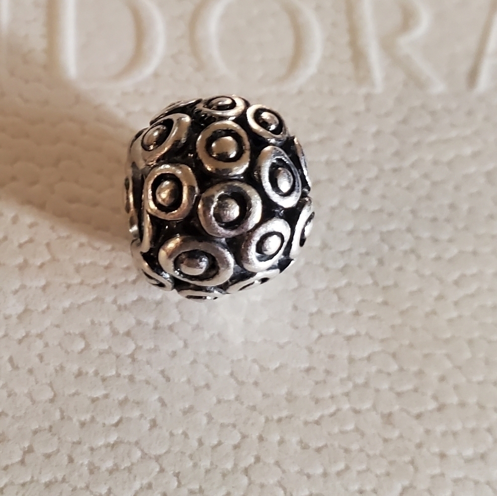 Pandora Retired Sterling Silver Celebration Designer Charm - Picture 4 of 11